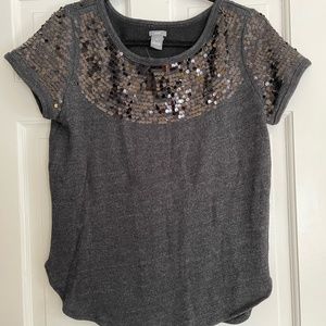 Aerie, Sequin Short Sleeve Sweater, NWOT, M
